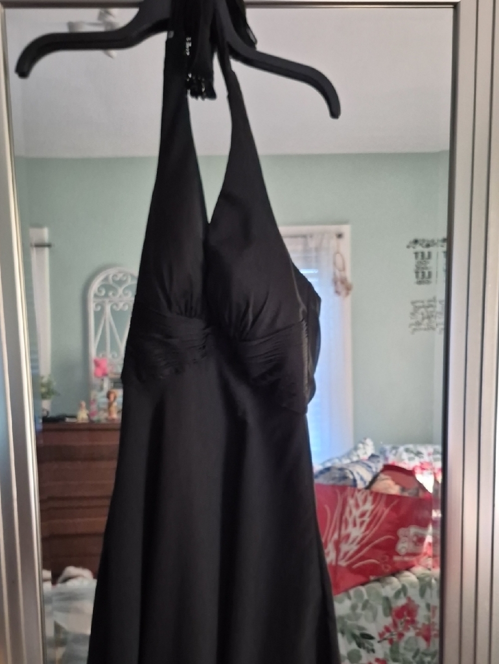 Morrell Maxie Black Halter Evening Dress